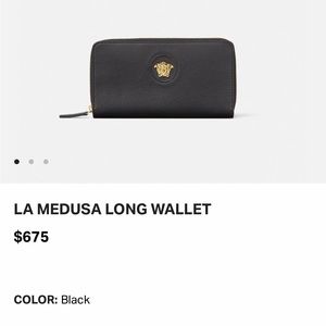 Versace black wallet